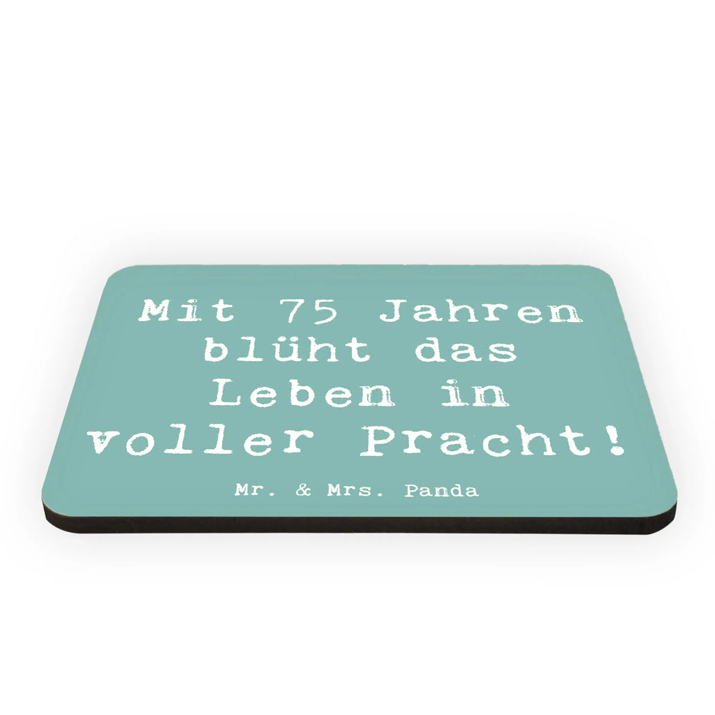 Magnet Spruch 75. Geburtstag Blüte Kühlschrankmagnet, Pinnwandmagnet, Souvenir Magnet, Motivmagnete, Dekomagnet, Whiteboard Magnet, Notiz Magnet, Kühlschrank Dekoration, Geburtstag, Geburtstagsgeschenk, Geschenk