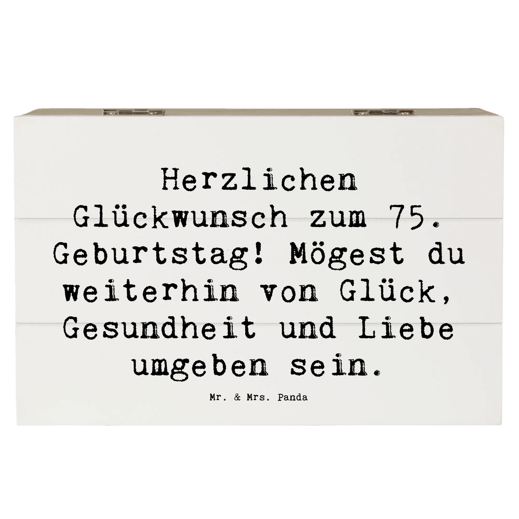 Holzkiste Spruch 75. Geburtstag Holzkiste, Kiste, Schatzkiste, Truhe, Schatulle, XXL, Erinnerungsbox, Erinnerungskiste, Dekokiste, Aufbewahrungsbox, Geschenkbox, Geschenkdose, Geburtstag, Geburtstagsgeschenk, Geschenk