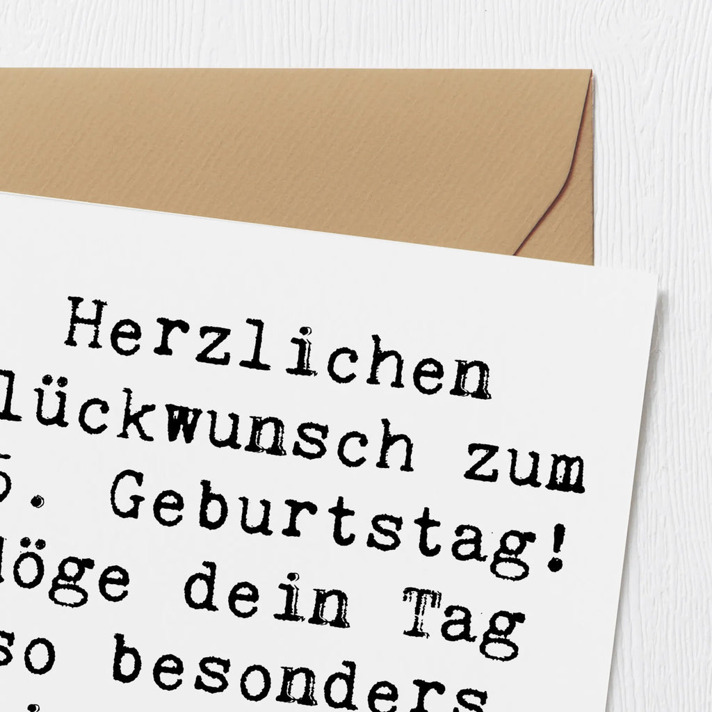 Deluxe Karte Spruch 75. Geburtstag Glückwünsche Karte, Grußkarte, Klappkarte, Einladungskarte, Glückwunschkarte, Hochzeitskarte, Geburtstagskarte, Hochwertige Grußkarte, Hochwertige Klappkarte, Geburtstag, Geburtstagsgeschenk, Geschenk