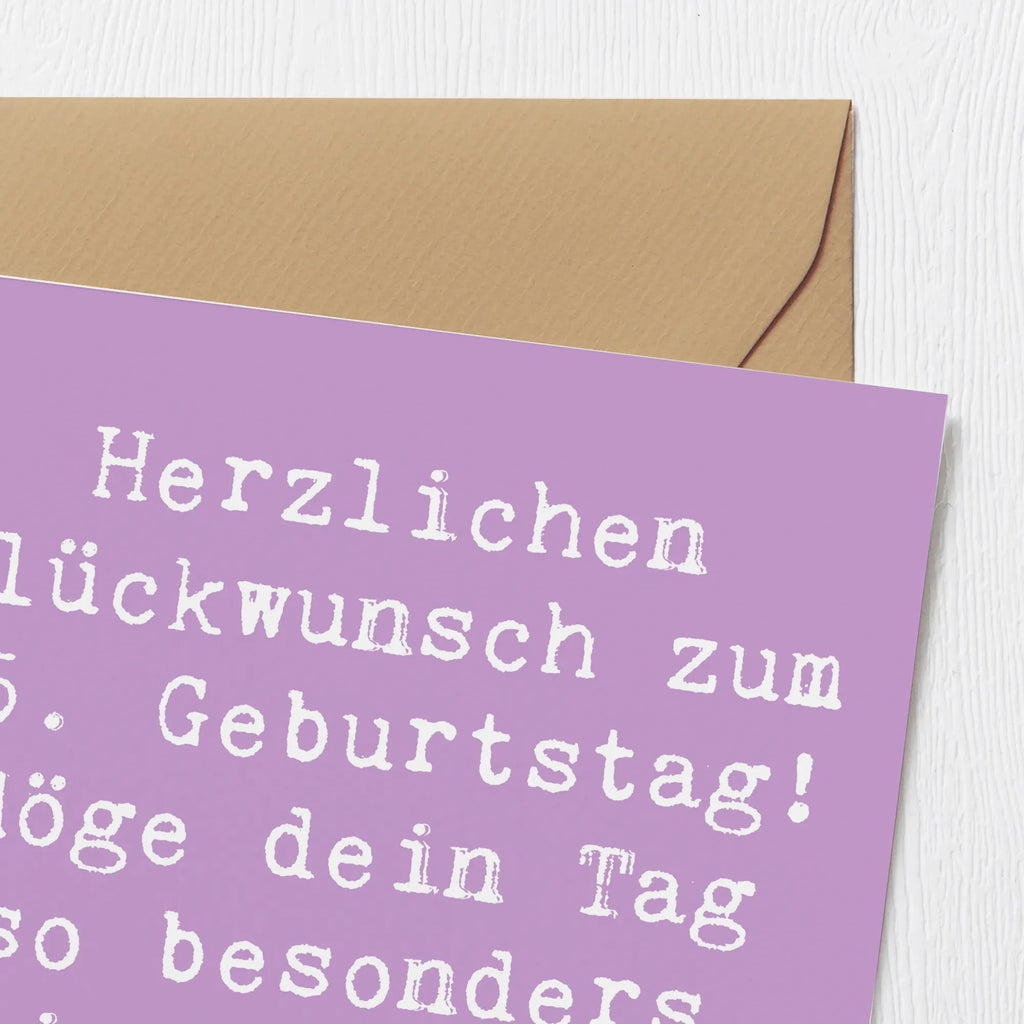 Deluxe Karte Spruch 75. Geburtstag Glückwünsche Karte, Grußkarte, Klappkarte, Einladungskarte, Glückwunschkarte, Hochzeitskarte, Geburtstagskarte, Hochwertige Grußkarte, Hochwertige Klappkarte, Geburtstag, Geburtstagsgeschenk, Geschenk