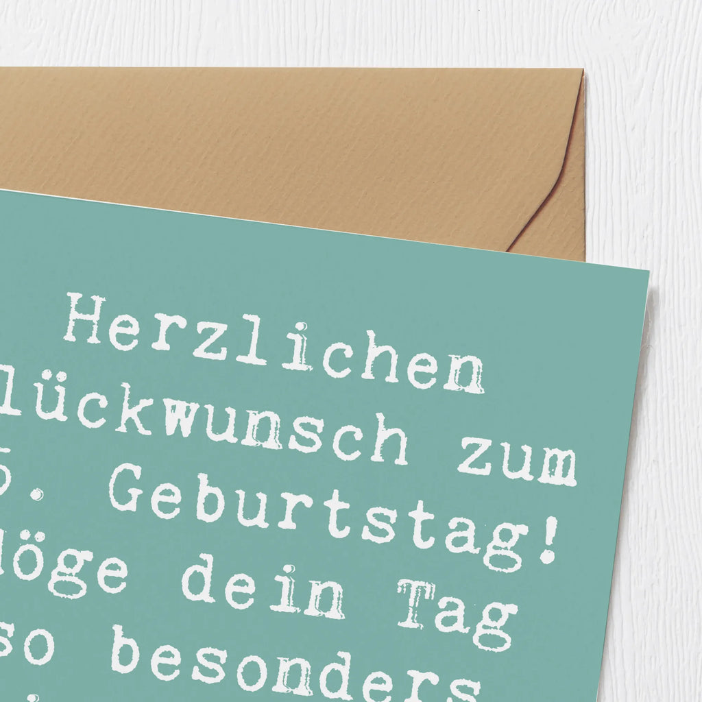 Deluxe Karte Spruch 75. Geburtstag Glückwünsche Karte, Grußkarte, Klappkarte, Einladungskarte, Glückwunschkarte, Hochzeitskarte, Geburtstagskarte, Hochwertige Grußkarte, Hochwertige Klappkarte, Geburtstag, Geburtstagsgeschenk, Geschenk