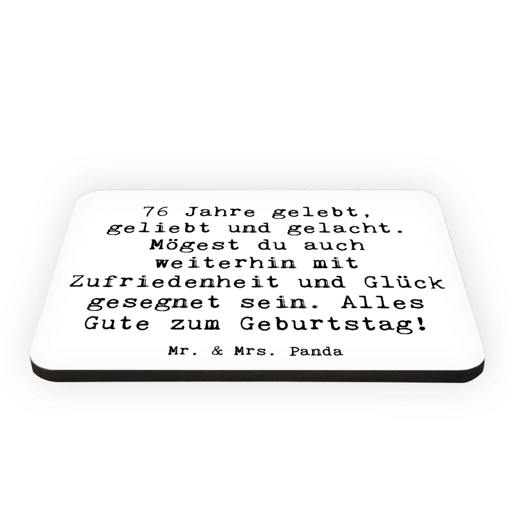 Magnet Spruch 76. Geburtstag Kühlschrankmagnet, Pinnwandmagnet, Souvenir Magnet, Motivmagnete, Dekomagnet, Whiteboard Magnet, Notiz Magnet, Kühlschrank Dekoration, Geburtstag, Geburtstagsgeschenk, Geschenk