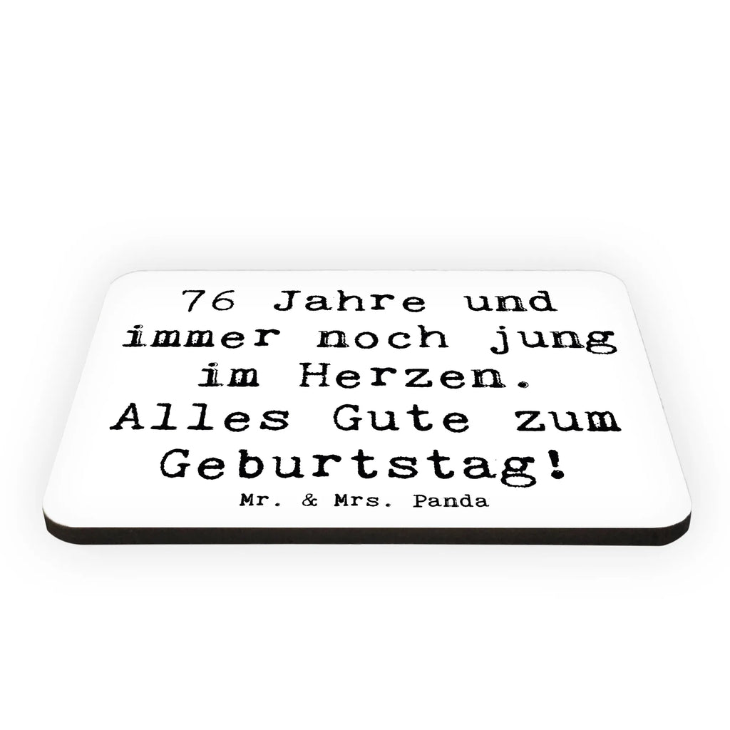 Magnet Spruch 76. Geburtstag Herzjung Kühlschrankmagnet, Pinnwandmagnet, Souvenir Magnet, Motivmagnete, Dekomagnet, Whiteboard Magnet, Notiz Magnet, Kühlschrank Dekoration, Geburtstag, Geburtstagsgeschenk, Geschenk