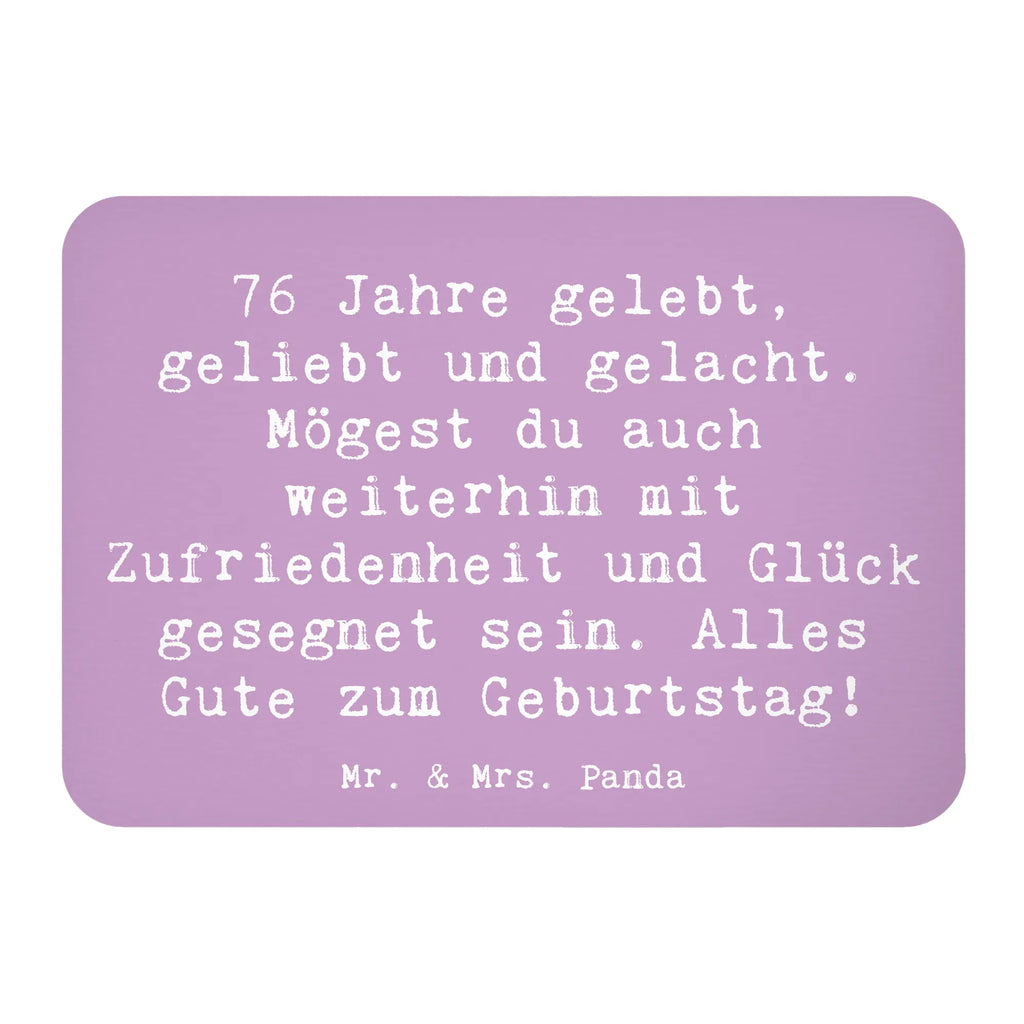 Magnet Spruch 76. Geburtstag Kühlschrankmagnet, Pinnwandmagnet, Souvenir Magnet, Motivmagnete, Dekomagnet, Whiteboard Magnet, Notiz Magnet, Kühlschrank Dekoration, Geburtstag, Geburtstagsgeschenk, Geschenk