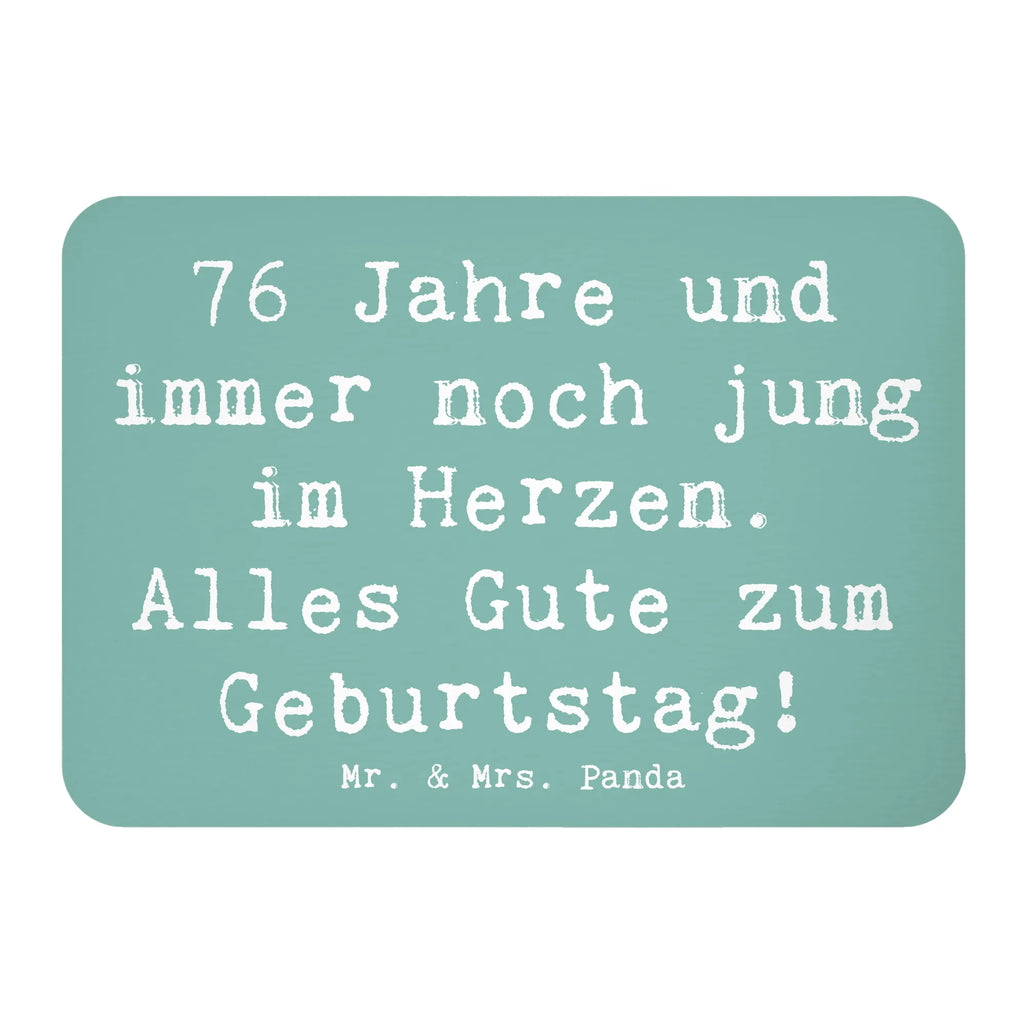 Magnet Spruch 76. Geburtstag Herzjung Kühlschrankmagnet, Pinnwandmagnet, Souvenir Magnet, Motivmagnete, Dekomagnet, Whiteboard Magnet, Notiz Magnet, Kühlschrank Dekoration, Geburtstag, Geburtstagsgeschenk, Geschenk