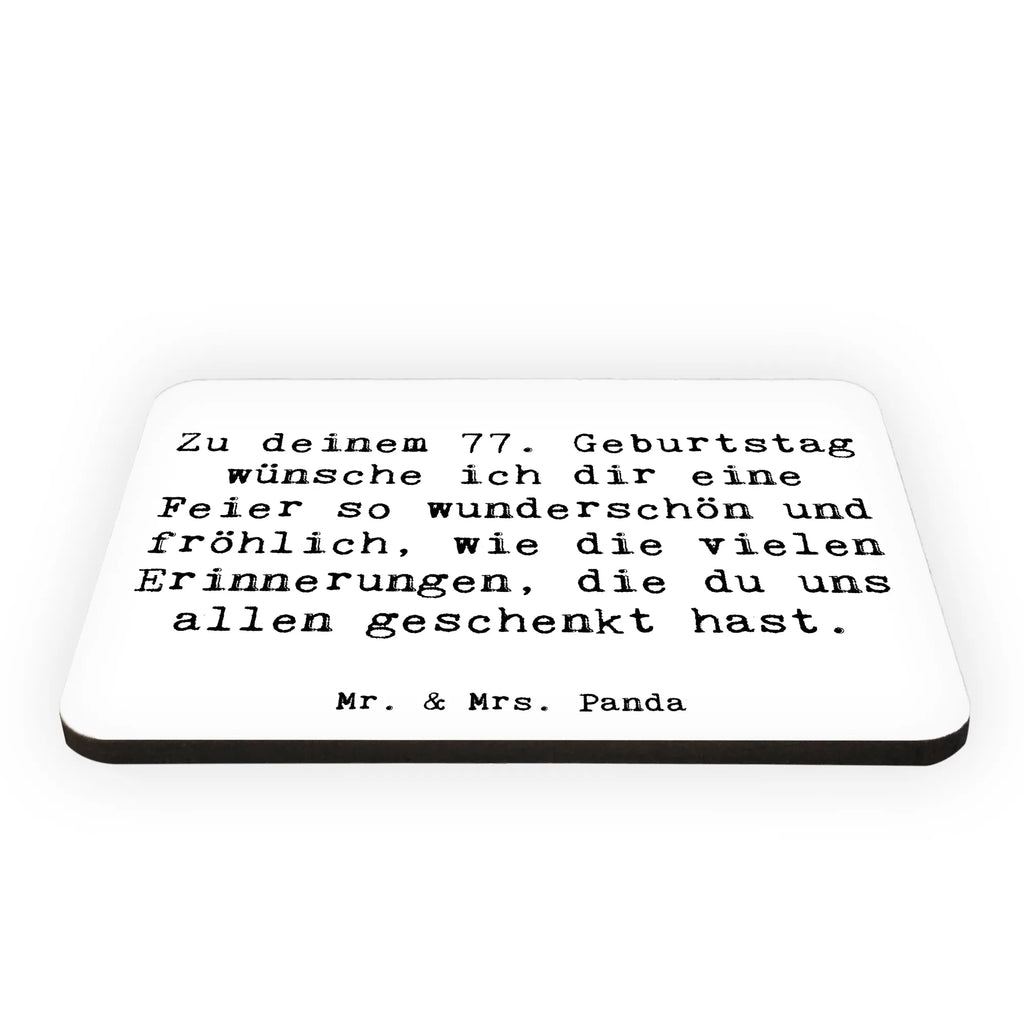 Magnet Spruch 77. Geburtstag Kühlschrankmagnet, Pinnwandmagnet, Souvenir Magnet, Motivmagnete, Dekomagnet, Whiteboard Magnet, Notiz Magnet, Kühlschrank Dekoration, Geburtstag, Geburtstagsgeschenk, Geschenk