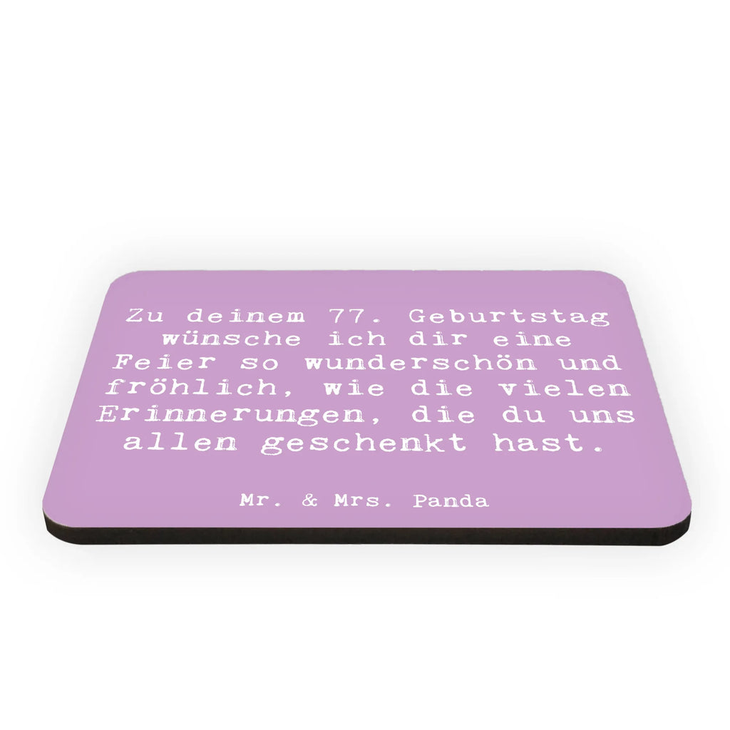 Magnet Spruch 77. Geburtstag Kühlschrankmagnet, Pinnwandmagnet, Souvenir Magnet, Motivmagnete, Dekomagnet, Whiteboard Magnet, Notiz Magnet, Kühlschrank Dekoration, Geburtstag, Geburtstagsgeschenk, Geschenk