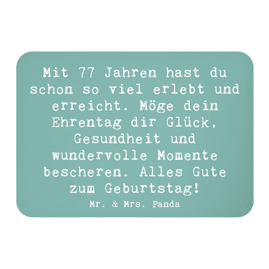 Magnet Spruch 77. Geburtstag Glückwunsch Kühlschrankmagnet, Pinnwandmagnet, Souvenir Magnet, Motivmagnete, Dekomagnet, Whiteboard Magnet, Notiz Magnet, Kühlschrank Dekoration, Geburtstag, Geburtstagsgeschenk, Geschenk