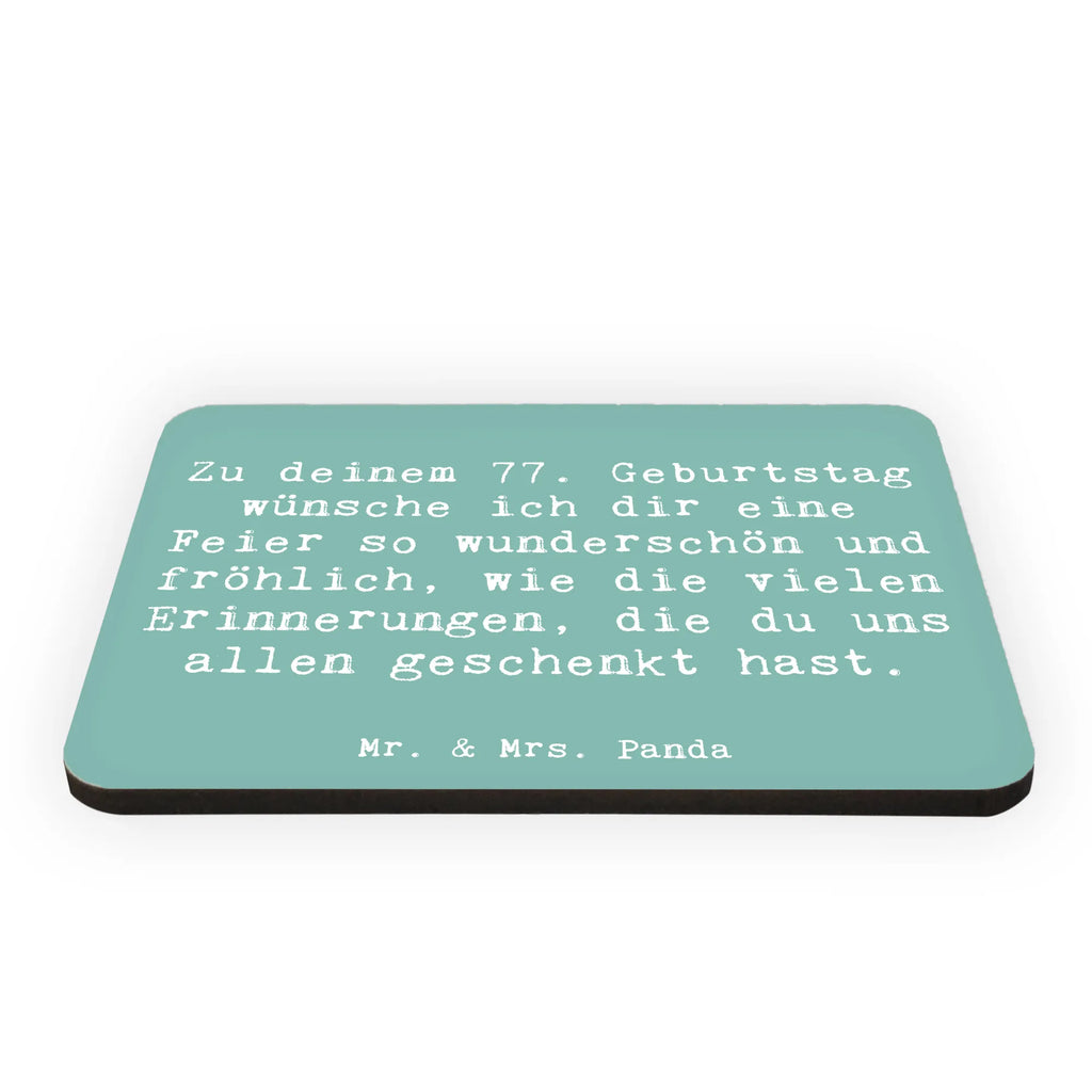 Magnet Spruch 77. Geburtstag Kühlschrankmagnet, Pinnwandmagnet, Souvenir Magnet, Motivmagnete, Dekomagnet, Whiteboard Magnet, Notiz Magnet, Kühlschrank Dekoration, Geburtstag, Geburtstagsgeschenk, Geschenk