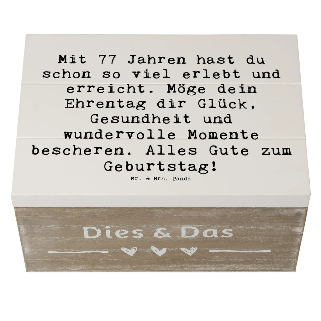 Holzkiste Spruch 77. Geburtstag Glückwunsch Holzkiste, Kiste, Schatzkiste, Truhe, Schatulle, XXL, Erinnerungsbox, Erinnerungskiste, Dekokiste, Aufbewahrungsbox, Geschenkbox, Geschenkdose, Geburtstag, Geburtstagsgeschenk, Geschenk