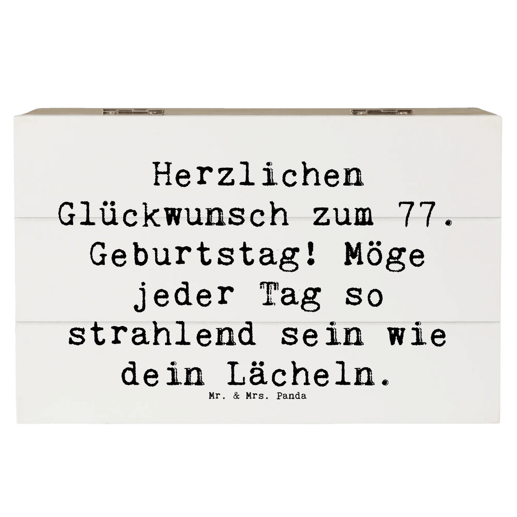 Holzkiste Spruch 77. Geburtstag Strahlen Holzkiste, Kiste, Schatzkiste, Truhe, Schatulle, XXL, Erinnerungsbox, Erinnerungskiste, Dekokiste, Aufbewahrungsbox, Geschenkbox, Geschenkdose, Geburtstag, Geburtstagsgeschenk, Geschenk