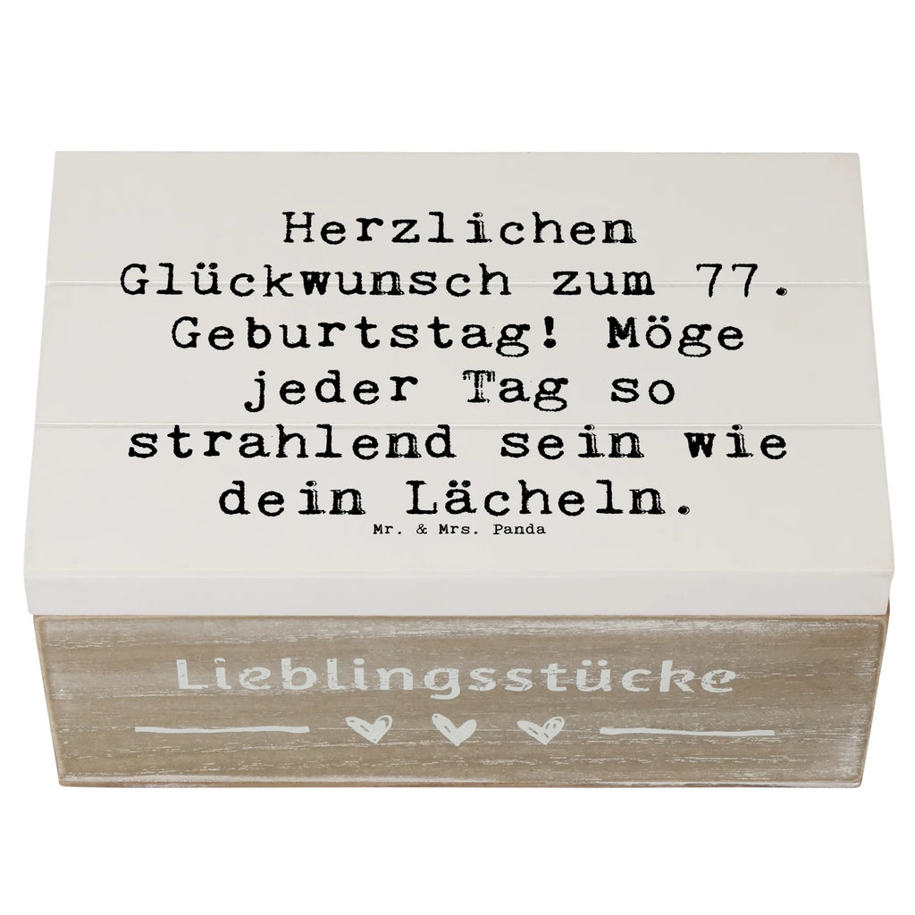 Holzkiste Spruch 77. Geburtstag Strahlen Holzkiste, Kiste, Schatzkiste, Truhe, Schatulle, XXL, Erinnerungsbox, Erinnerungskiste, Dekokiste, Aufbewahrungsbox, Geschenkbox, Geschenkdose, Geburtstag, Geburtstagsgeschenk, Geschenk