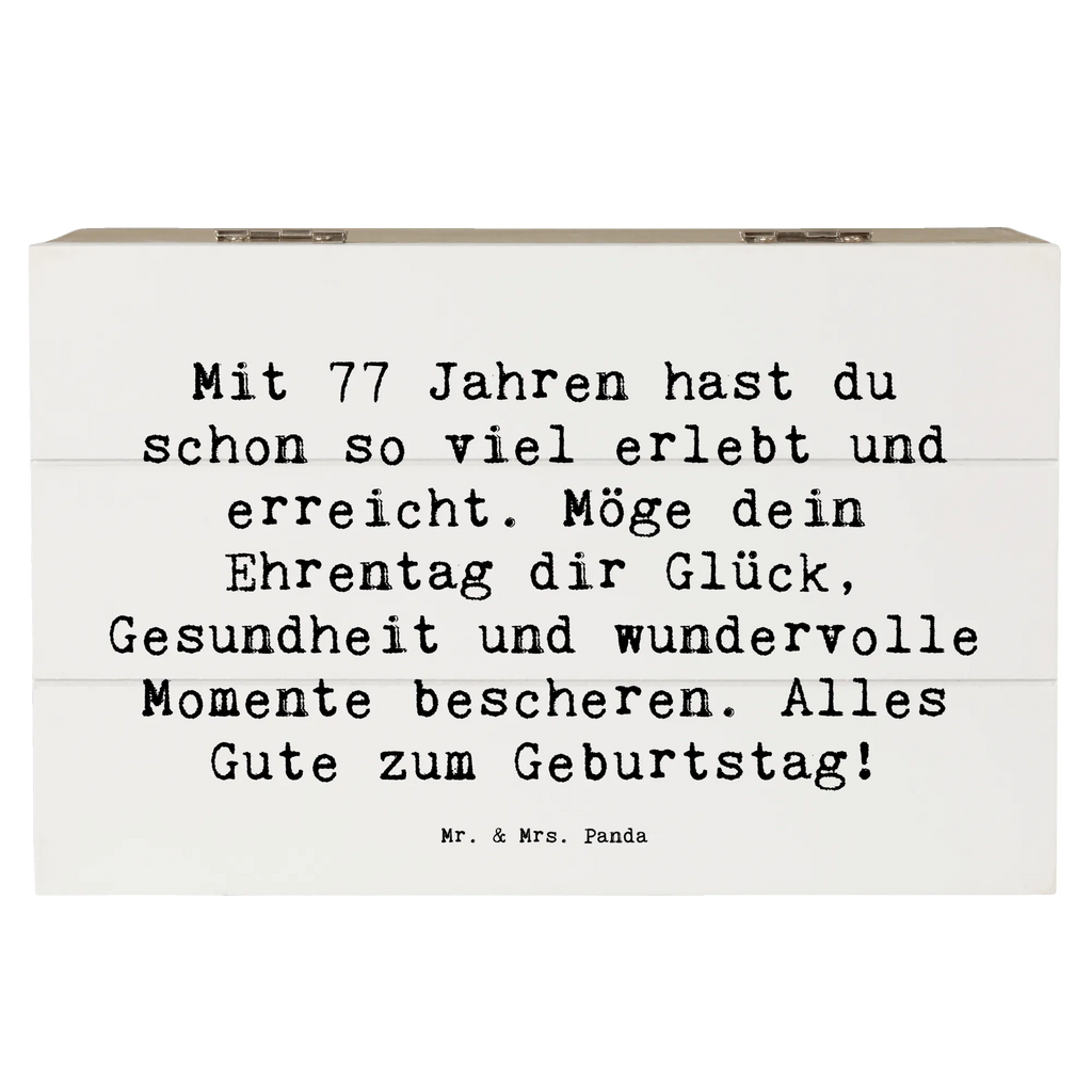 Holzkiste Spruch 77. Geburtstag Glückwunsch Holzkiste, Kiste, Schatzkiste, Truhe, Schatulle, XXL, Erinnerungsbox, Erinnerungskiste, Dekokiste, Aufbewahrungsbox, Geschenkbox, Geschenkdose, Geburtstag, Geburtstagsgeschenk, Geschenk