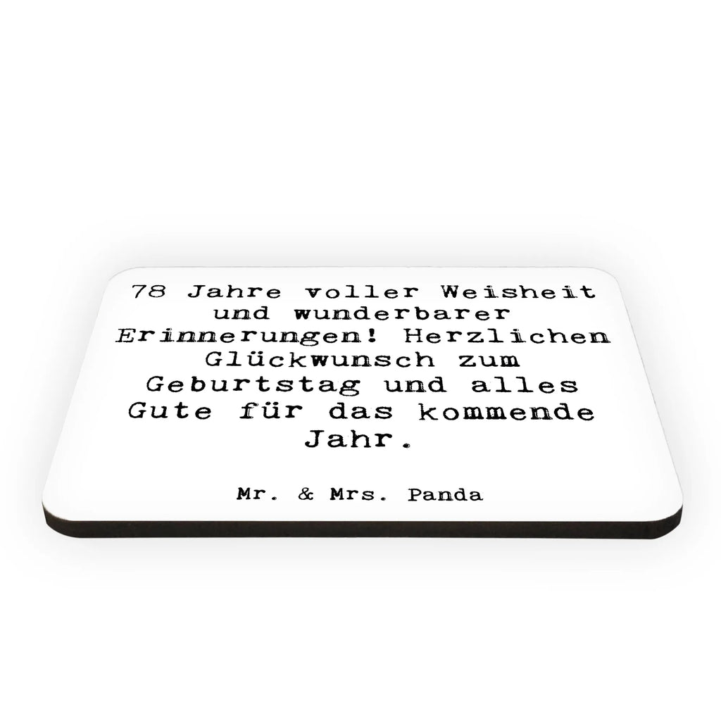 Magnet Spruch 78. Geburtstag Weisheit Kühlschrankmagnet, Pinnwandmagnet, Souvenir Magnet, Motivmagnete, Dekomagnet, Whiteboard Magnet, Notiz Magnet, Kühlschrank Dekoration, Geburtstag, Geburtstagsgeschenk, Geschenk