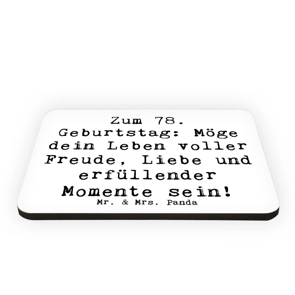 Magnet Spruch 78. Geburtstag Freude Liebe Kühlschrankmagnet, Pinnwandmagnet, Souvenir Magnet, Motivmagnete, Dekomagnet, Whiteboard Magnet, Notiz Magnet, Kühlschrank Dekoration, Geburtstag, Geburtstagsgeschenk, Geschenk