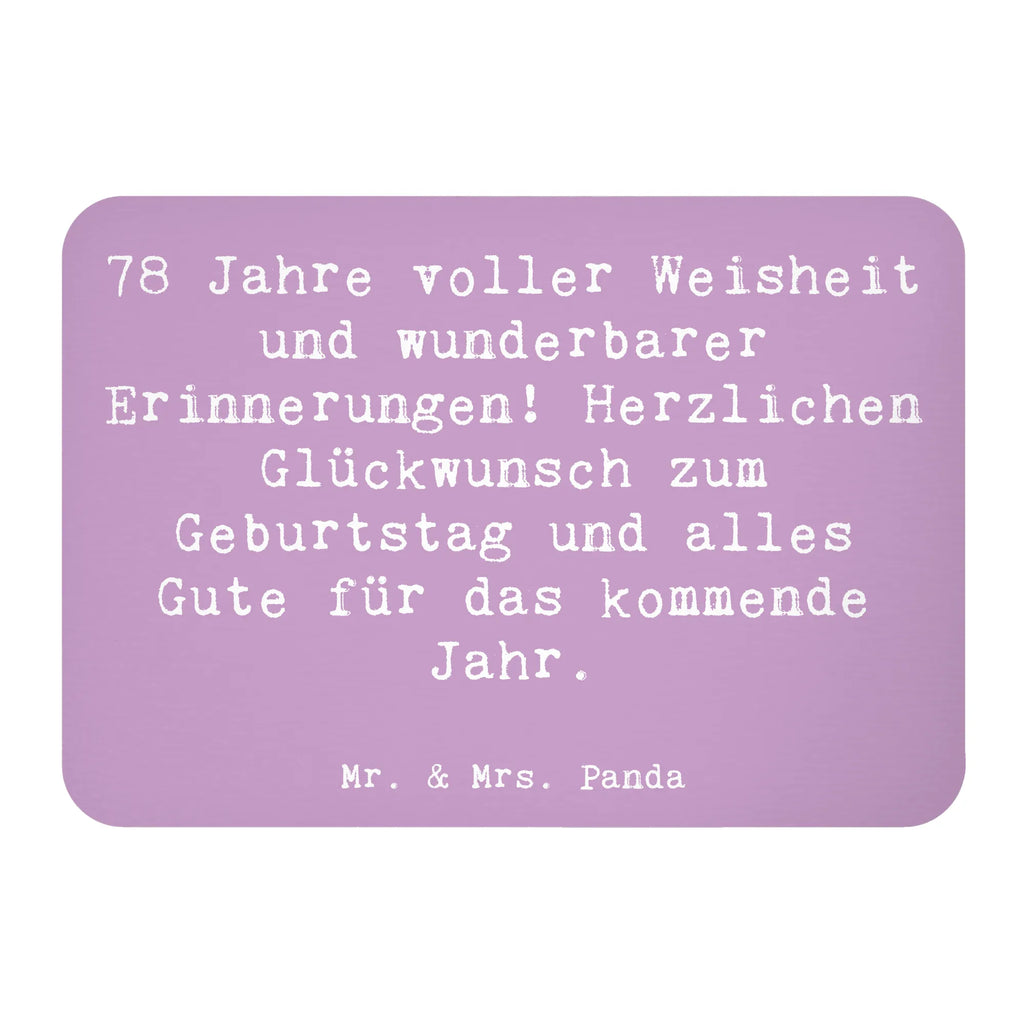 Magnet Spruch 78. Geburtstag Weisheit Kühlschrankmagnet, Pinnwandmagnet, Souvenir Magnet, Motivmagnete, Dekomagnet, Whiteboard Magnet, Notiz Magnet, Kühlschrank Dekoration, Geburtstag, Geburtstagsgeschenk, Geschenk