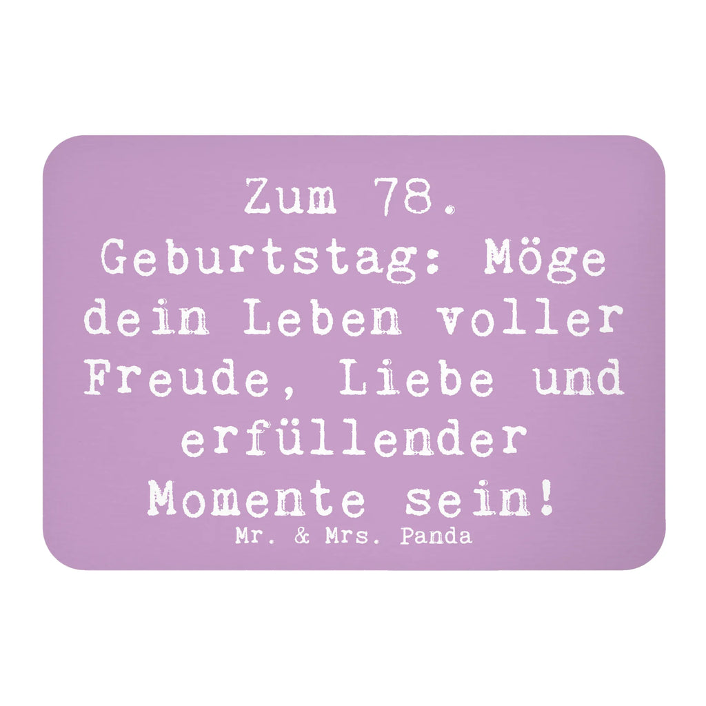 Magnet Spruch 78. Geburtstag Freude Liebe Kühlschrankmagnet, Pinnwandmagnet, Souvenir Magnet, Motivmagnete, Dekomagnet, Whiteboard Magnet, Notiz Magnet, Kühlschrank Dekoration, Geburtstag, Geburtstagsgeschenk, Geschenk