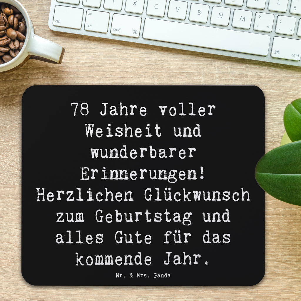 Mauspad Spruch 78. Geburtstag Weisheit Mousepad, Computer zubehör, Büroausstattung, PC Zubehör, Arbeitszimmer, Mauspad, Einzigartiges Mauspad, Designer Mauspad, Mausunterlage, Mauspad Büro, Geburtstag, Geburtstagsgeschenk, Geschenk