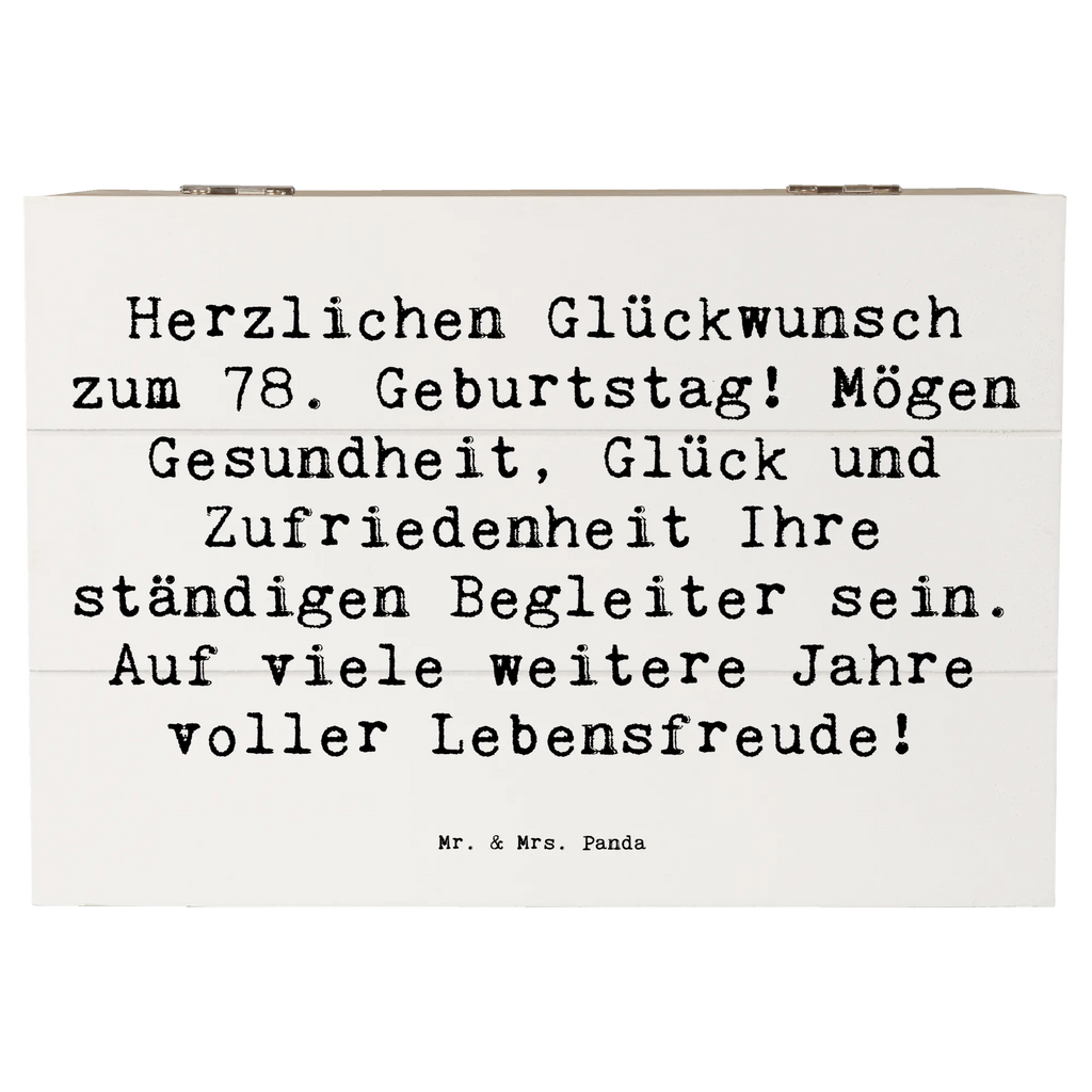 Holzkiste Spruch 78. Geburtstag Holzkiste, Kiste, Schatzkiste, Truhe, Schatulle, XXL, Erinnerungsbox, Erinnerungskiste, Dekokiste, Aufbewahrungsbox, Geschenkbox, Geschenkdose, Geburtstag, Geburtstagsgeschenk, Geschenk