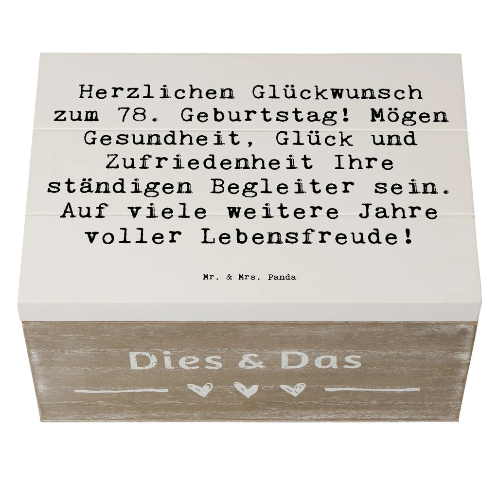 Holzkiste Spruch 78. Geburtstag Holzkiste, Kiste, Schatzkiste, Truhe, Schatulle, XXL, Erinnerungsbox, Erinnerungskiste, Dekokiste, Aufbewahrungsbox, Geschenkbox, Geschenkdose, Geburtstag, Geburtstagsgeschenk, Geschenk