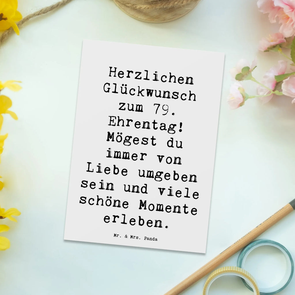 Postkarte Spruch 79. Geburtstag Glückwünsche Postkarte, Karte, Geschenkkarte, Grußkarte, Einladung, Ansichtskarte, Geburtstagskarte, Einladungskarte, Dankeskarte, Ansichtskarten, Einladung Geburtstag, Einladungskarten Geburtstag, Geburtstag, Geburtstagsgeschenk, Geschenk