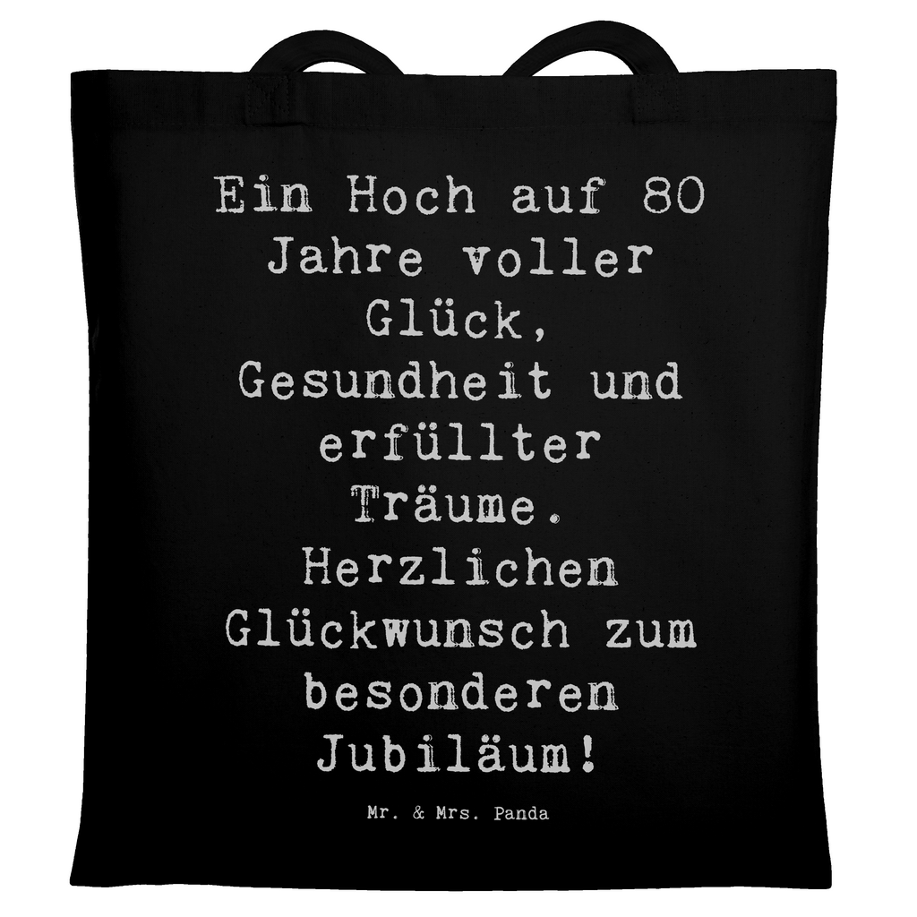 Tragetasche Spruch 80. Geburtstag Freude Beuteltasche, Beutel, Einkaufstasche, Jutebeutel, Stoffbeutel, Tasche, Shopper, Umhängetasche, Strandtasche, Schultertasche, Stofftasche, Tragetasche, Badetasche, Jutetasche, Einkaufstüte, Laptoptasche, Geburtstag, Geburtstagsgeschenk, Geschenk