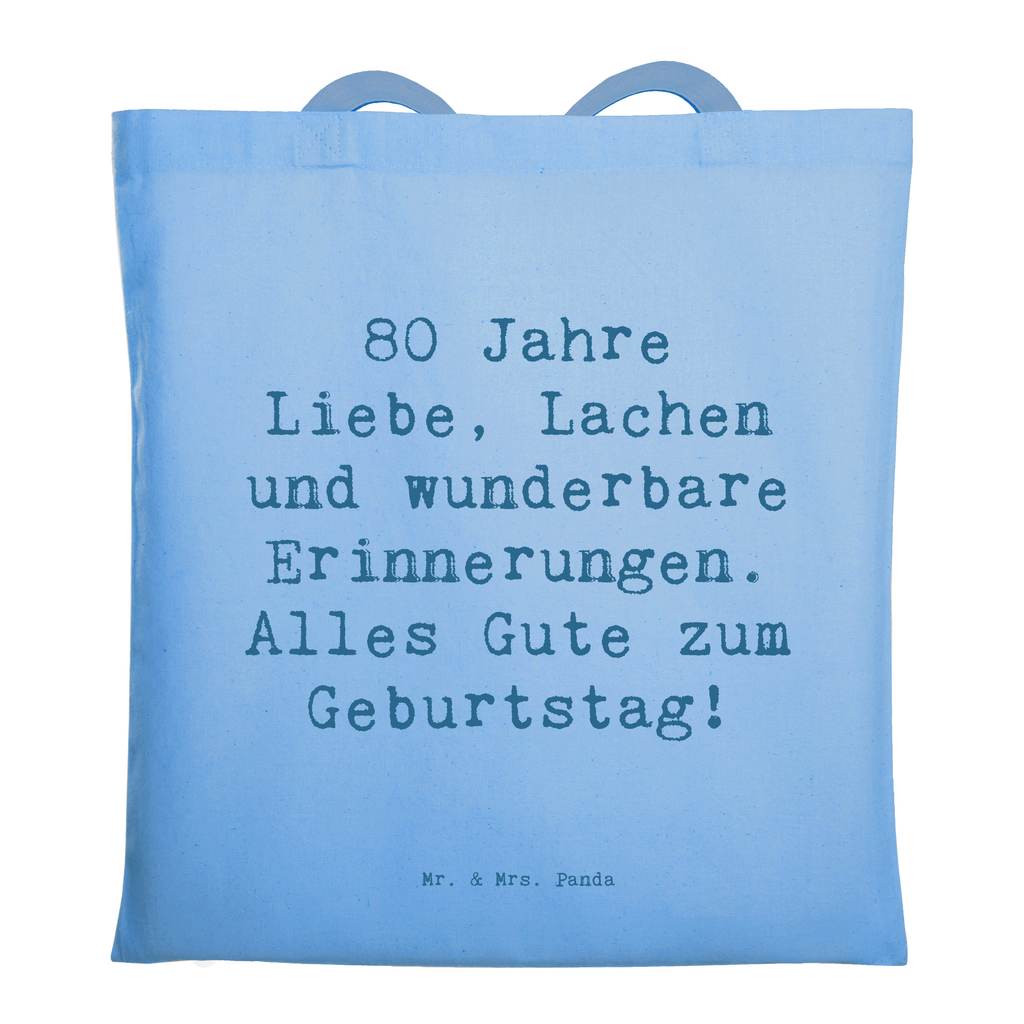 Tragetasche Spruch 80. Geburtstag Beuteltasche, Beutel, Einkaufstasche, Jutebeutel, Stoffbeutel, Tasche, Shopper, Umhängetasche, Strandtasche, Schultertasche, Stofftasche, Tragetasche, Badetasche, Jutetasche, Einkaufstüte, Laptoptasche, Geburtstag, Geburtstagsgeschenk, Geschenk