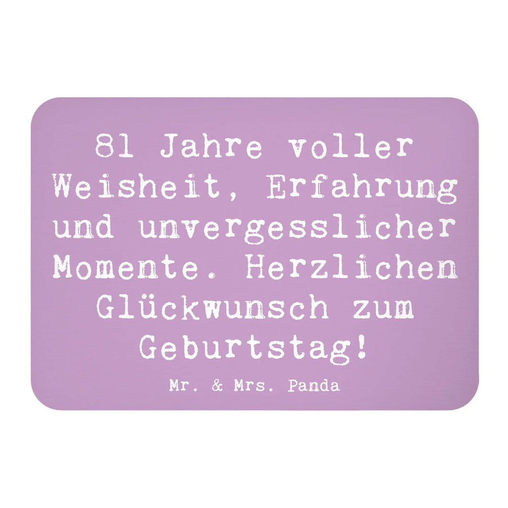 Magnet Spruch 81. Geburtstag Kühlschrankmagnet, Pinnwandmagnet, Souvenir Magnet, Motivmagnete, Dekomagnet, Whiteboard Magnet, Notiz Magnet, Kühlschrank Dekoration, Geburtstag, Geburtstagsgeschenk, Geschenk