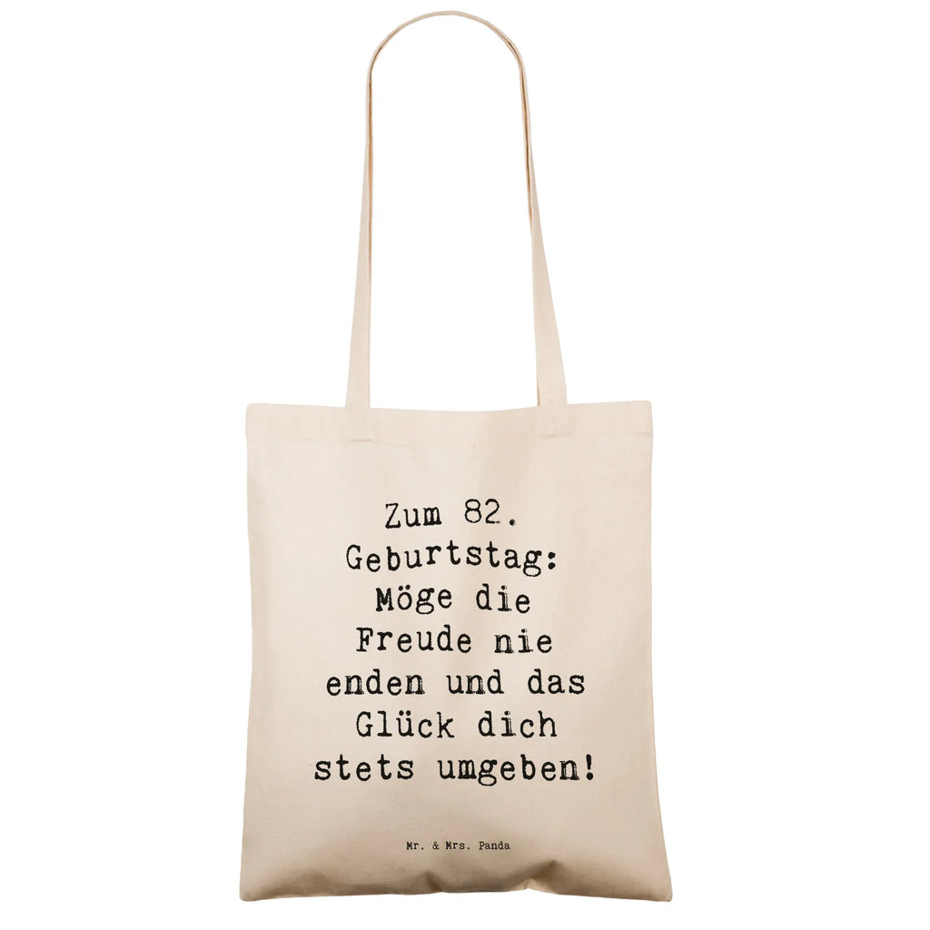 Tragetasche Spruch 82. Geburtstag Freude Beuteltasche, Beutel, Einkaufstasche, Jutebeutel, Stoffbeutel, Tasche, Shopper, Umhängetasche, Strandtasche, Schultertasche, Stofftasche, Tragetasche, Badetasche, Jutetasche, Einkaufstüte, Laptoptasche, Geburtstag, Geburtstagsgeschenk, Geschenk