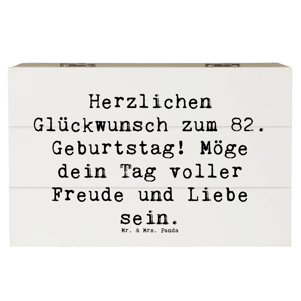 Holzkiste Spruch 82. Geburtstag Holzkiste, Kiste, Schatzkiste, Truhe, Schatulle, XXL, Erinnerungsbox, Erinnerungskiste, Dekokiste, Aufbewahrungsbox, Geschenkbox, Geschenkdose, Geburtstag, Geburtstagsgeschenk, Geschenk