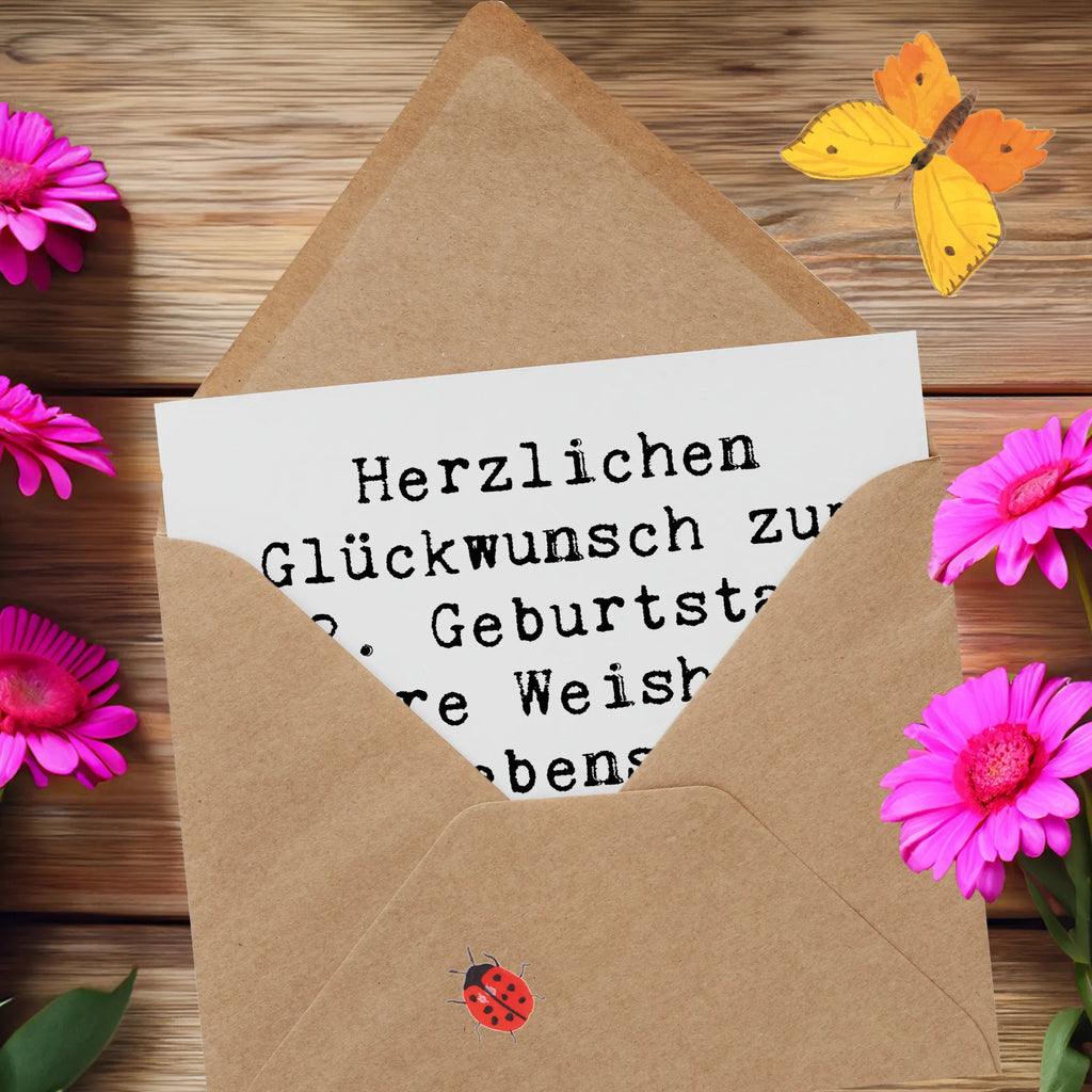 Deluxe Karte Spruch 82. Geburtstag Karte, Grußkarte, Klappkarte, Einladungskarte, Glückwunschkarte, Hochzeitskarte, Geburtstagskarte, Hochwertige Grußkarte, Hochwertige Klappkarte, Geburtstag, Geburtstagsgeschenk, Geschenk