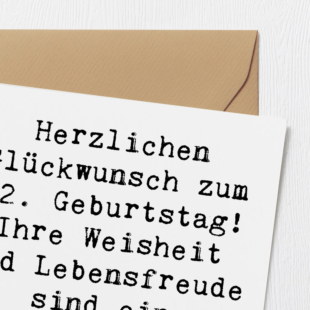 Deluxe Karte Spruch 82. Geburtstag Karte, Grußkarte, Klappkarte, Einladungskarte, Glückwunschkarte, Hochzeitskarte, Geburtstagskarte, Hochwertige Grußkarte, Hochwertige Klappkarte, Geburtstag, Geburtstagsgeschenk, Geschenk