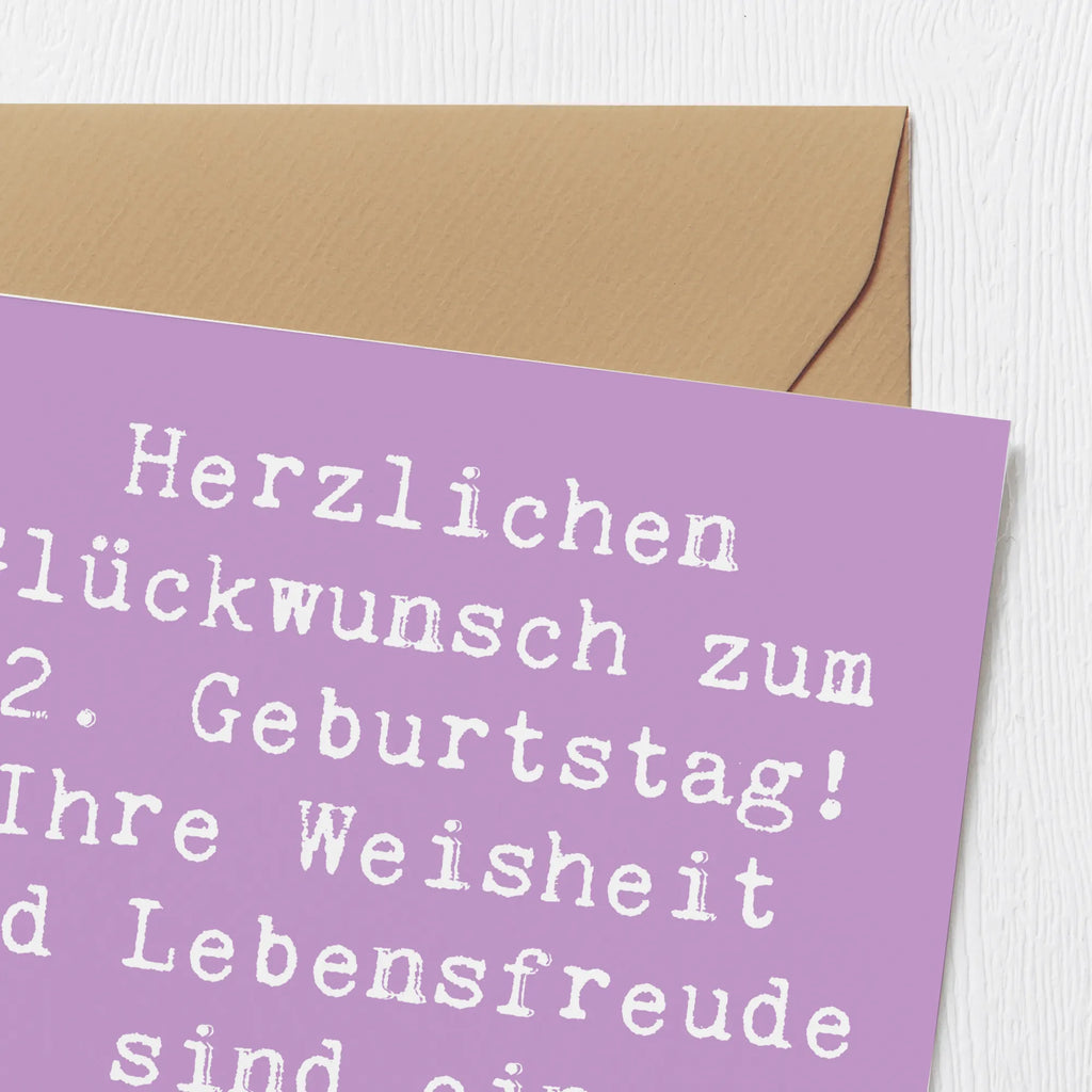 Deluxe Karte Spruch 82. Geburtstag Karte, Grußkarte, Klappkarte, Einladungskarte, Glückwunschkarte, Hochzeitskarte, Geburtstagskarte, Hochwertige Grußkarte, Hochwertige Klappkarte, Geburtstag, Geburtstagsgeschenk, Geschenk