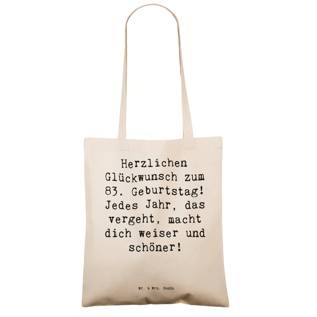 Tragetasche Spruch 83. Geburtstag Classic Beuteltasche, Beutel, Einkaufstasche, Jutebeutel, Stoffbeutel, Tasche, Shopper, Umhängetasche, Strandtasche, Schultertasche, Stofftasche, Tragetasche, Badetasche, Jutetasche, Einkaufstüte, Laptoptasche, Geburtstag, Geburtstagsgeschenk, Geschenk