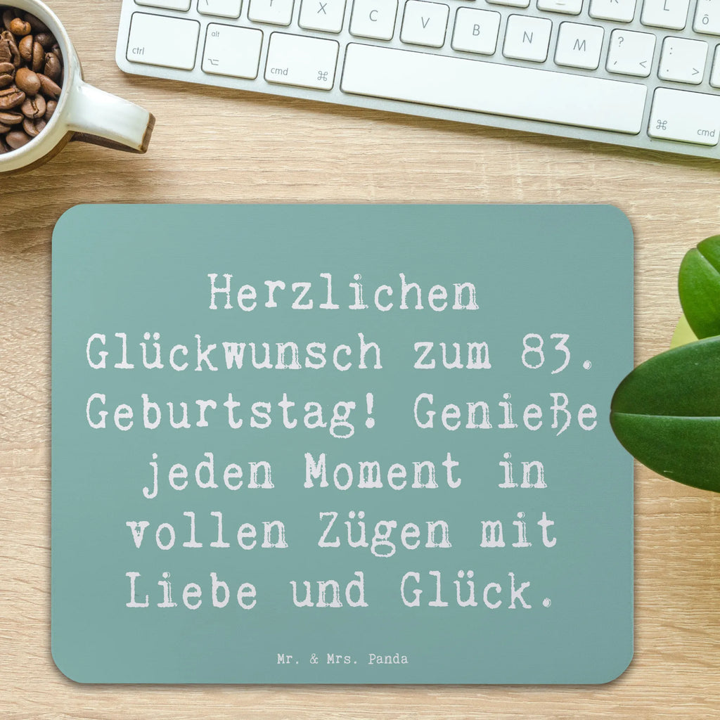 Mauspad Spruch 83. Geburtstag Liebe Glück Mousepad, Computer zubehör, Büroausstattung, PC Zubehör, Arbeitszimmer, Mauspad, Einzigartiges Mauspad, Designer Mauspad, Mausunterlage, Mauspad Büro, Geburtstag, Geburtstagsgeschenk, Geschenk