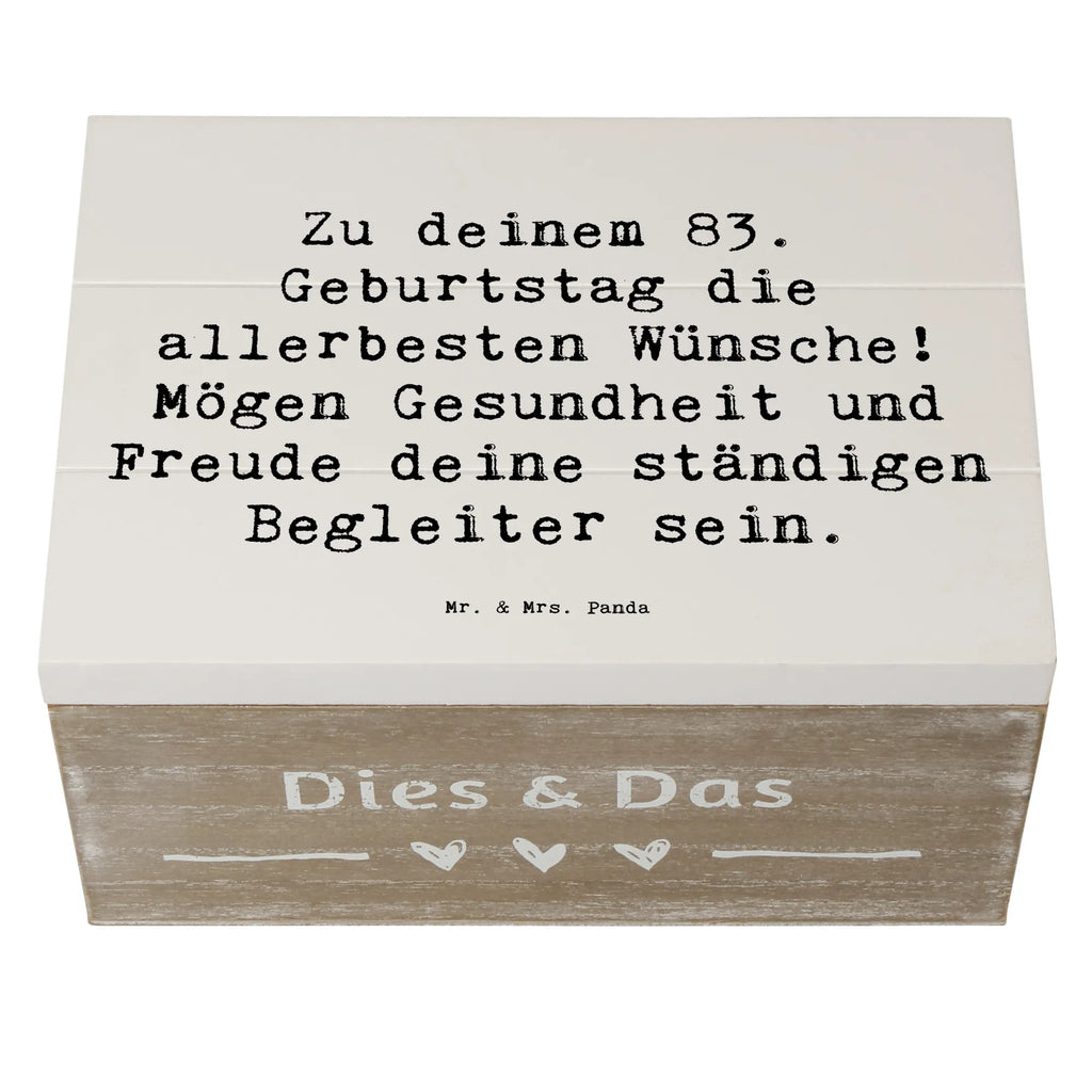 Holzkiste Spruch 83. Geburtstag Glückwünsche Holzkiste, Kiste, Schatzkiste, Truhe, Schatulle, XXL, Erinnerungsbox, Erinnerungskiste, Dekokiste, Aufbewahrungsbox, Geschenkbox, Geschenkdose, Geburtstag, Geburtstagsgeschenk, Geschenk