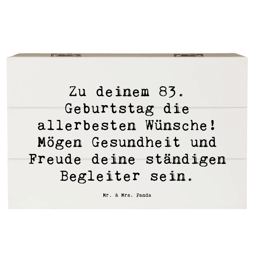 Holzkiste Spruch 83. Geburtstag Glückwünsche Holzkiste, Kiste, Schatzkiste, Truhe, Schatulle, XXL, Erinnerungsbox, Erinnerungskiste, Dekokiste, Aufbewahrungsbox, Geschenkbox, Geschenkdose, Geburtstag, Geburtstagsgeschenk, Geschenk