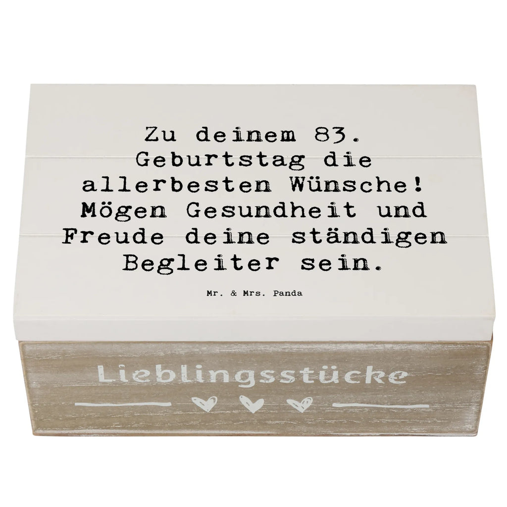 Holzkiste Spruch 83. Geburtstag Glückwünsche Holzkiste, Kiste, Schatzkiste, Truhe, Schatulle, XXL, Erinnerungsbox, Erinnerungskiste, Dekokiste, Aufbewahrungsbox, Geschenkbox, Geschenkdose, Geburtstag, Geburtstagsgeschenk, Geschenk