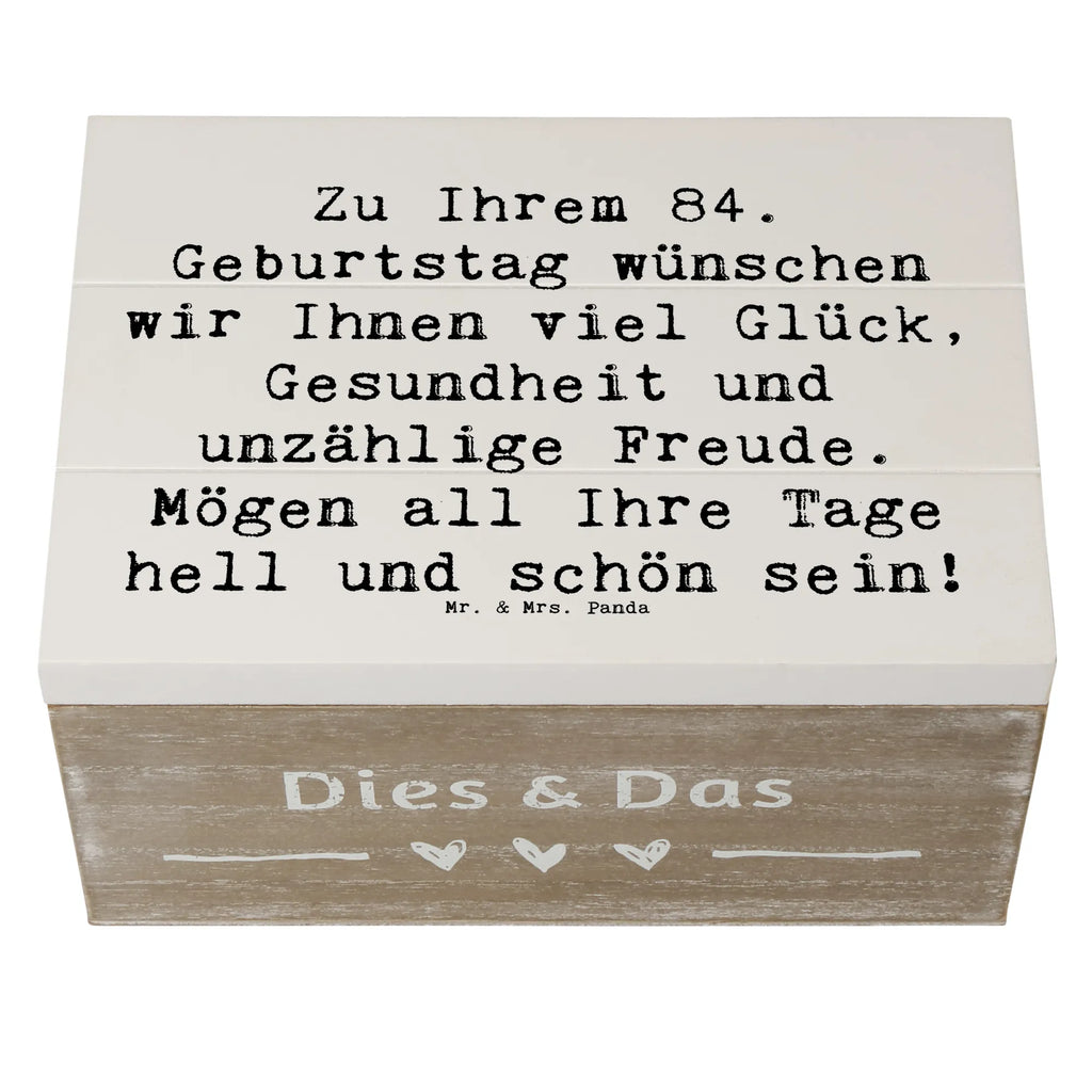 Holzkiste Spruch 84. Geburtstag Glückwünsche Holzkiste, Kiste, Schatzkiste, Truhe, Schatulle, XXL, Erinnerungsbox, Erinnerungskiste, Dekokiste, Aufbewahrungsbox, Geschenkbox, Geschenkdose, Geburtstag, Geburtstagsgeschenk, Geschenk