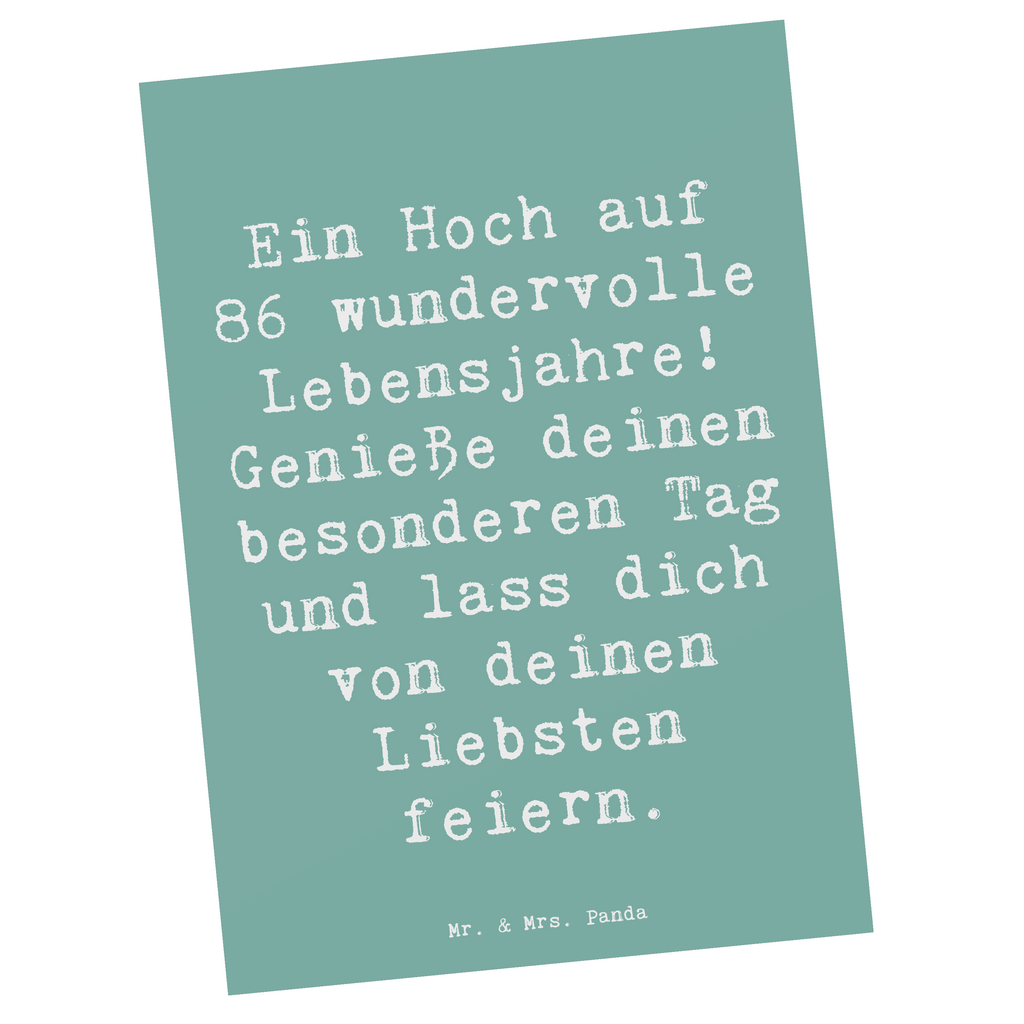 Postkarte Spruch 86. Geburtstag Postkarte, Karte, Geschenkkarte, Grußkarte, Einladung, Ansichtskarte, Geburtstagskarte, Einladungskarte, Dankeskarte, Ansichtskarten, Einladung Geburtstag, Einladungskarten Geburtstag, Geburtstag, Geburtstagsgeschenk, Geschenk