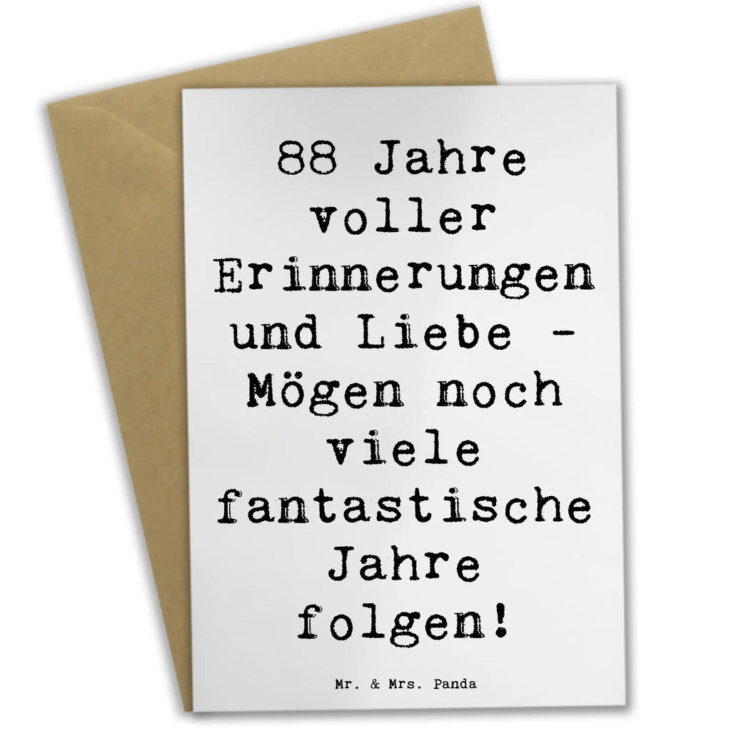 Grußkarte Spruch 88. Geburtstag Erinnerungen Grußkarte, Klappkarte, Einladungskarte, Glückwunschkarte, Hochzeitskarte, Geburtstagskarte, Karte, Ansichtskarten, Geburtstag, Geburtstagsgeschenk, Geschenk