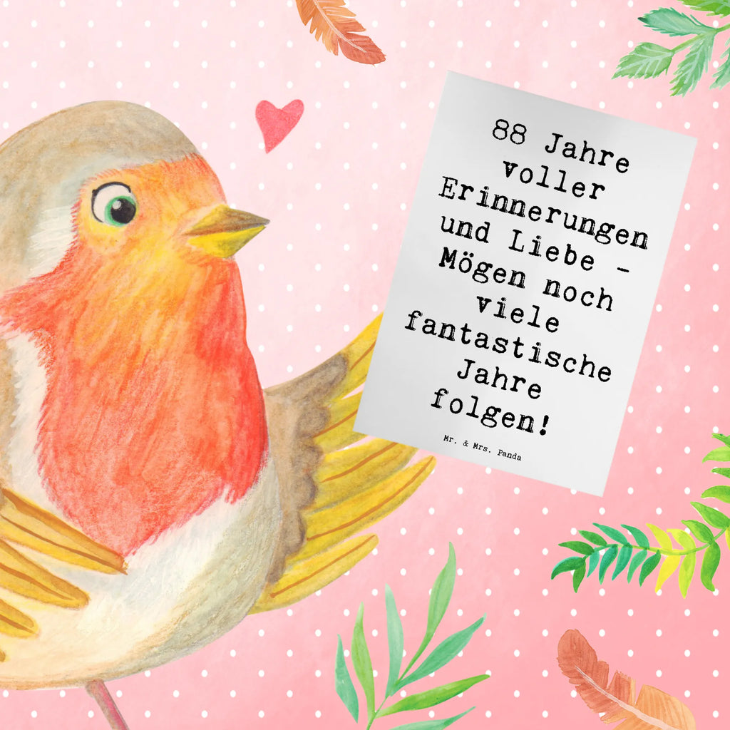 Grußkarte Spruch 88. Geburtstag Erinnerungen Grußkarte, Klappkarte, Einladungskarte, Glückwunschkarte, Hochzeitskarte, Geburtstagskarte, Karte, Ansichtskarten, Geburtstag, Geburtstagsgeschenk, Geschenk