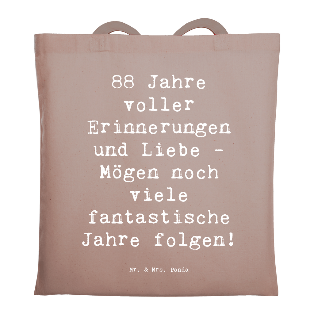 Tragetasche Spruch 88. Geburtstag Erinnerungen Beuteltasche, Beutel, Einkaufstasche, Jutebeutel, Stoffbeutel, Tasche, Shopper, Umhängetasche, Strandtasche, Schultertasche, Stofftasche, Tragetasche, Badetasche, Jutetasche, Einkaufstüte, Laptoptasche, Geburtstag, Geburtstagsgeschenk, Geschenk