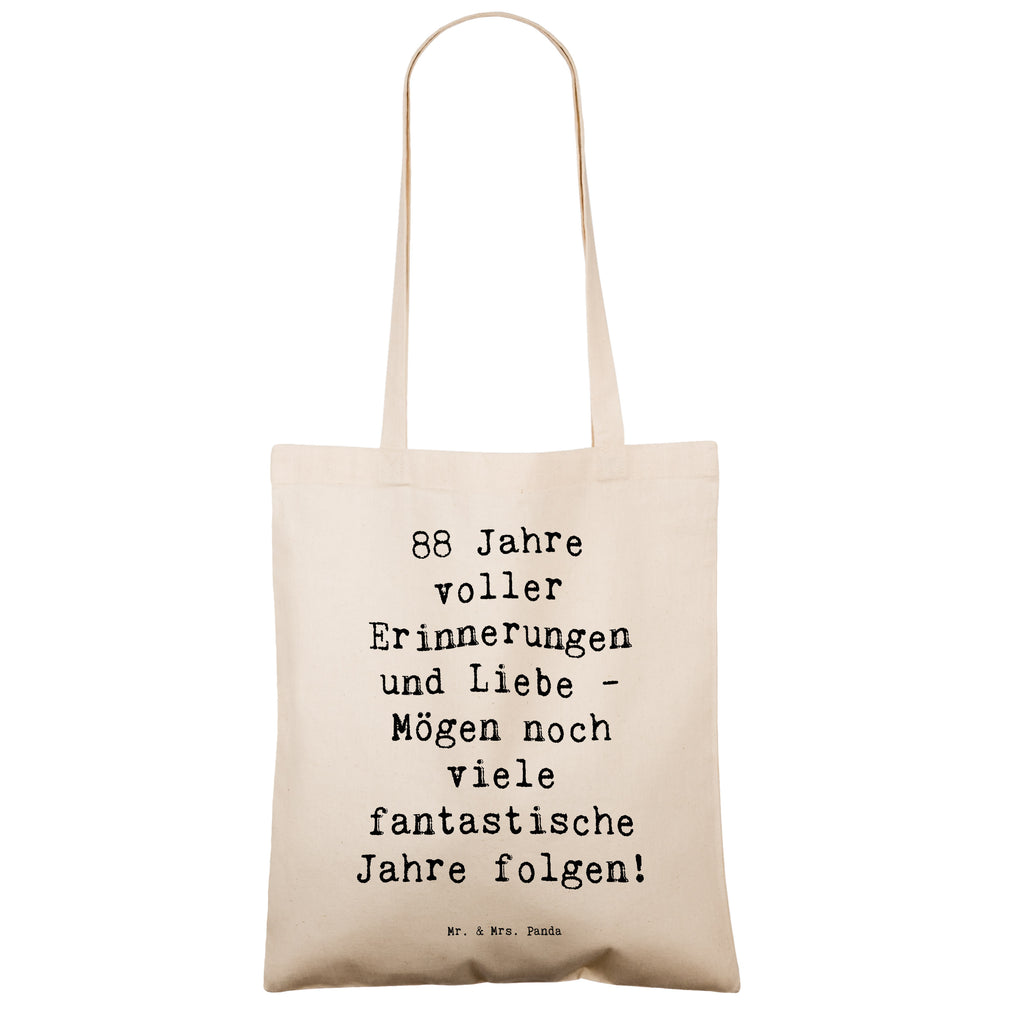 Tragetasche Spruch 88. Geburtstag Erinnerungen Beuteltasche, Beutel, Einkaufstasche, Jutebeutel, Stoffbeutel, Tasche, Shopper, Umhängetasche, Strandtasche, Schultertasche, Stofftasche, Tragetasche, Badetasche, Jutetasche, Einkaufstüte, Laptoptasche, Geburtstag, Geburtstagsgeschenk, Geschenk