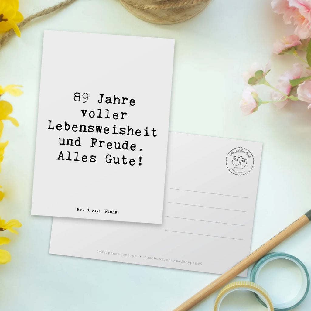 Postkarte Spruch 89. Geburtstag Freude Postkarte, Karte, Geschenkkarte, Grußkarte, Einladung, Ansichtskarte, Geburtstagskarte, Einladungskarte, Dankeskarte, Ansichtskarten, Einladung Geburtstag, Einladungskarten Geburtstag, Geburtstag, Geburtstagsgeschenk, Geschenk