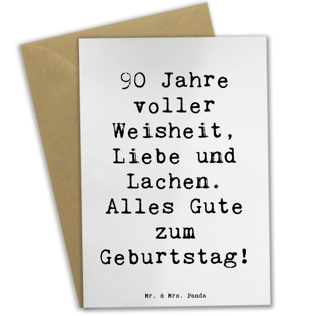 Grußkarte Spruch 90. Geburtstag Grußkarte, Klappkarte, Einladungskarte, Glückwunschkarte, Hochzeitskarte, Geburtstagskarte, Karte, Ansichtskarten, Geburtstag, Geburtstagsgeschenk, Geschenk