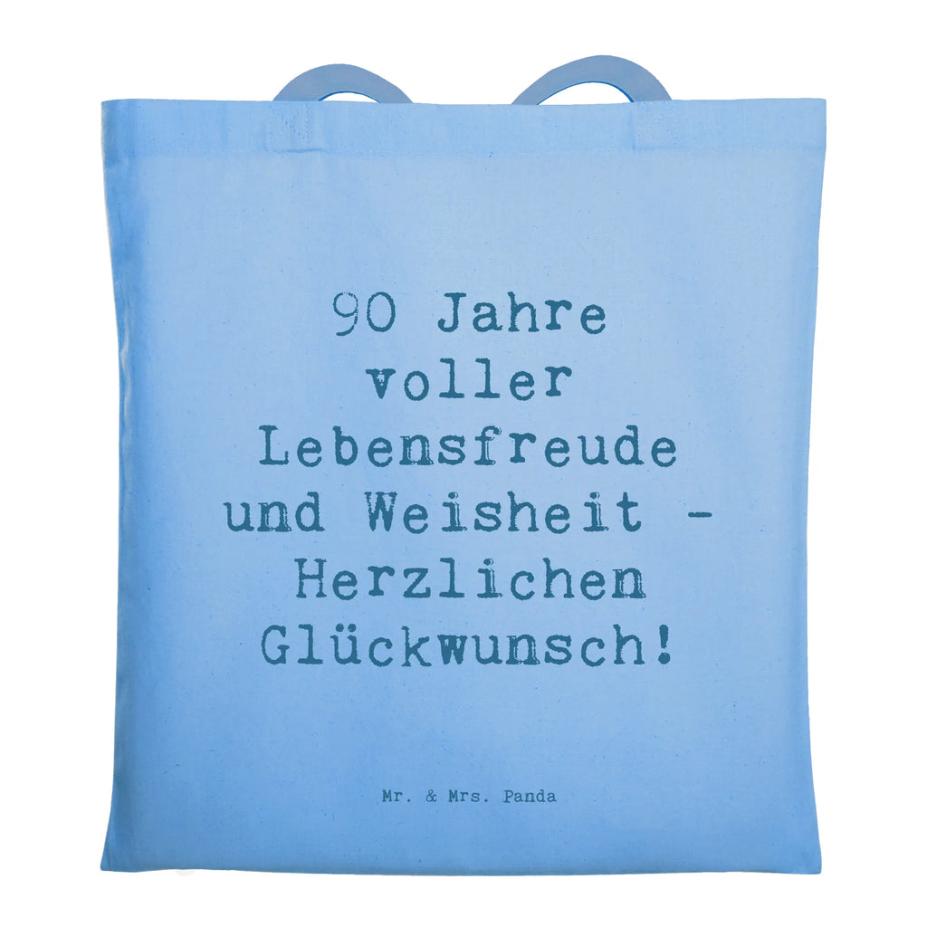 Tragetasche Spruch 90. Geburtstag Lebensfreude Beuteltasche, Beutel, Einkaufstasche, Jutebeutel, Stoffbeutel, Tasche, Shopper, Umhängetasche, Strandtasche, Schultertasche, Stofftasche, Tragetasche, Badetasche, Jutetasche, Einkaufstüte, Laptoptasche, Geburtstag, Geburtstagsgeschenk, Geschenk