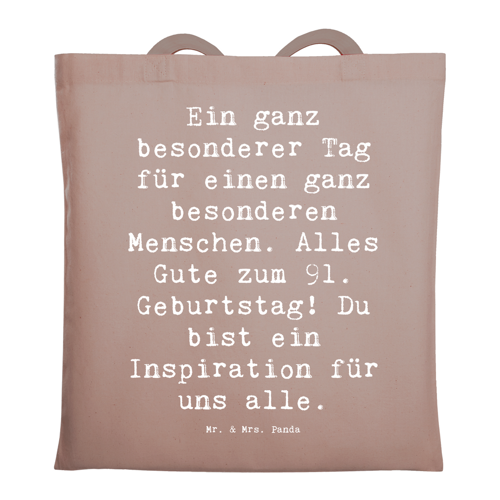 Tragetasche Spruch 91. Geburtstag Beuteltasche, Beutel, Einkaufstasche, Jutebeutel, Stoffbeutel, Tasche, Shopper, Umhängetasche, Strandtasche, Schultertasche, Stofftasche, Tragetasche, Badetasche, Jutetasche, Einkaufstüte, Laptoptasche, Geburtstag, Geburtstagsgeschenk, Geschenk