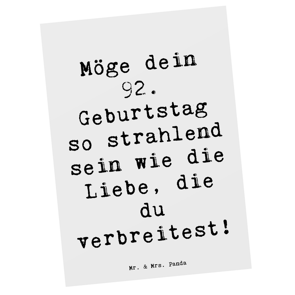 Postkarte Spruch 92. Geburtstag Strahlen Postkarte, Karte, Geschenkkarte, Grußkarte, Einladung, Ansichtskarte, Geburtstagskarte, Einladungskarte, Dankeskarte, Ansichtskarten, Einladung Geburtstag, Einladungskarten Geburtstag, Geburtstag, Geburtstagsgeschenk, Geschenk