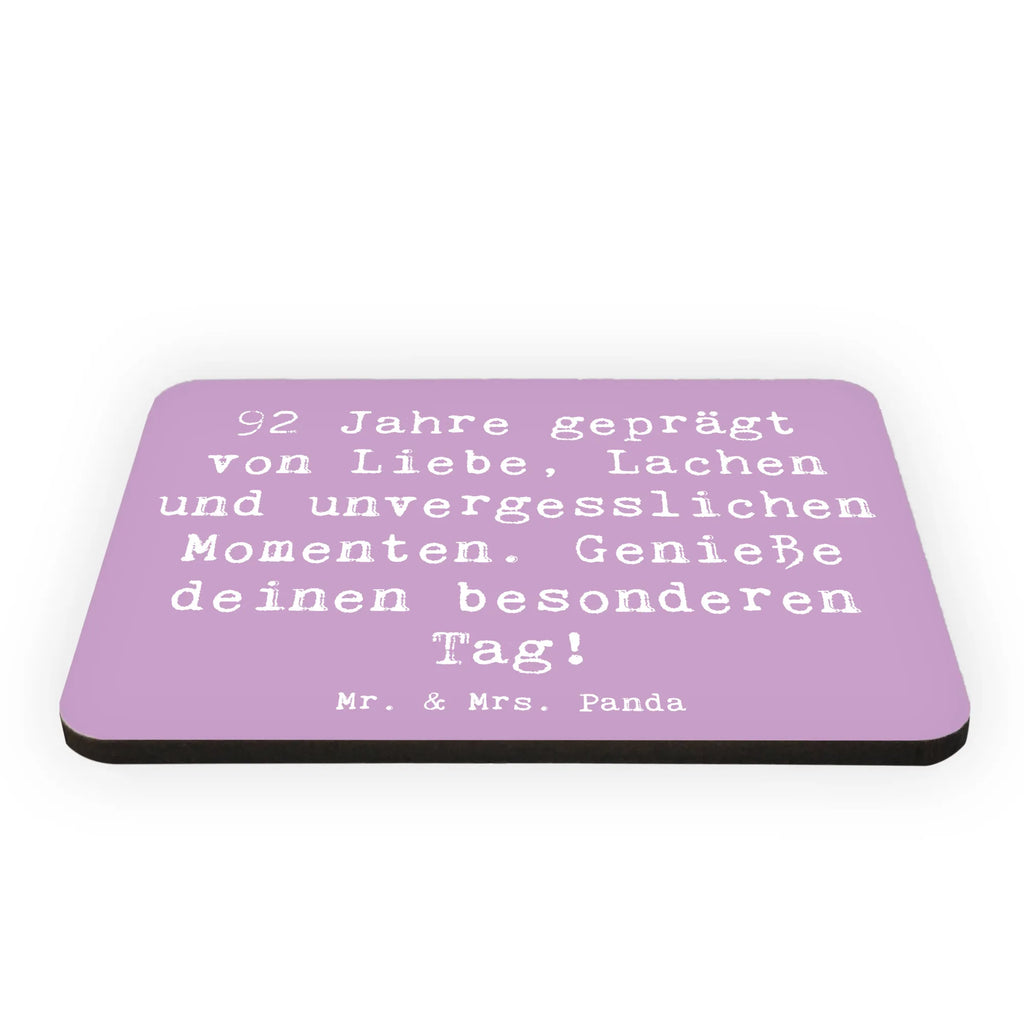 Magnet Spruch 92. Geburtstag Kühlschrankmagnet, Pinnwandmagnet, Souvenir Magnet, Motivmagnete, Dekomagnet, Whiteboard Magnet, Notiz Magnet, Kühlschrank Dekoration, Geburtstag, Geburtstagsgeschenk, Geschenk